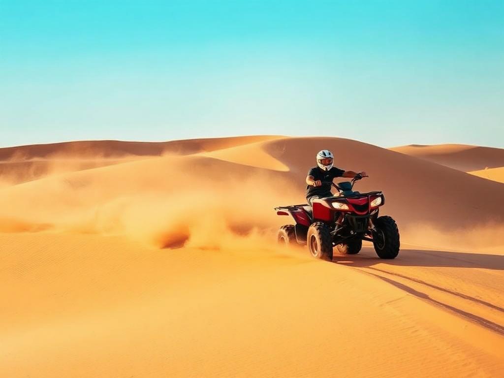 Quad dans les dunes